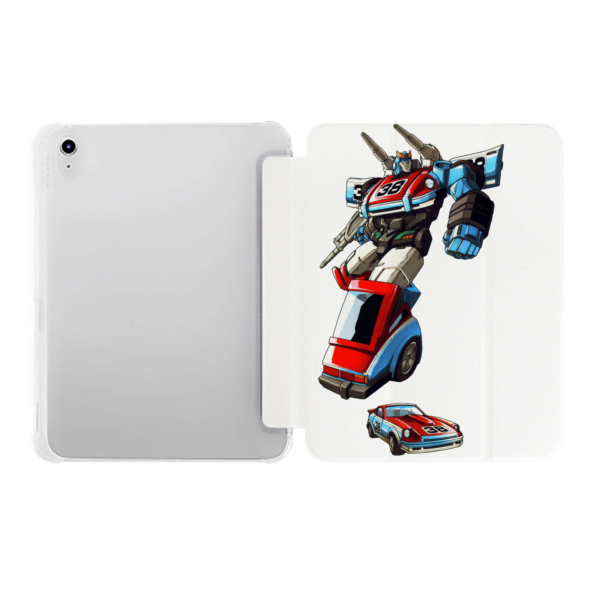 （画像用）  IPad ケース ペン収納付き 三つ折りスタンド PUレザー×シリコン 対応機種9.5/10.5/10.9インチ